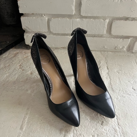 Jessica Simpson Black and Snakeskin Pumps -8.5 - Picture 2 of 3